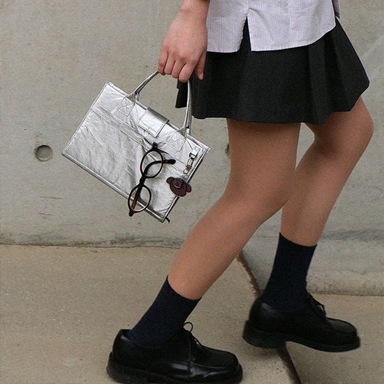 북메이트 북커버백_화이트/ 실버 (사이즈 선택)