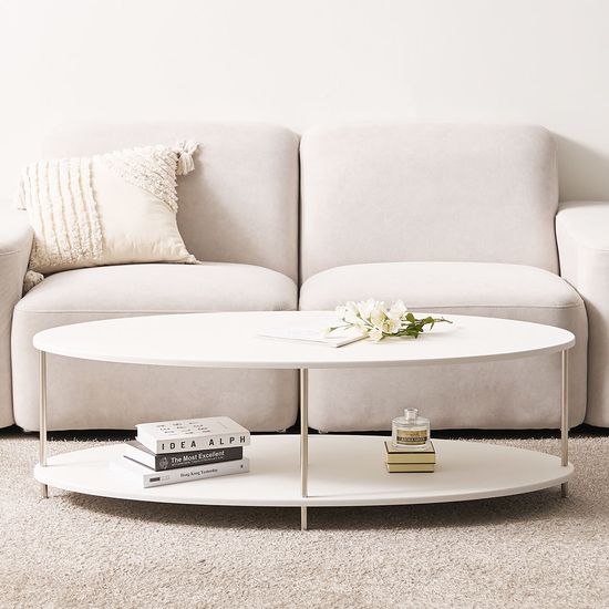 레브 타원 거실 소파 티 테이블 1200 (착불)