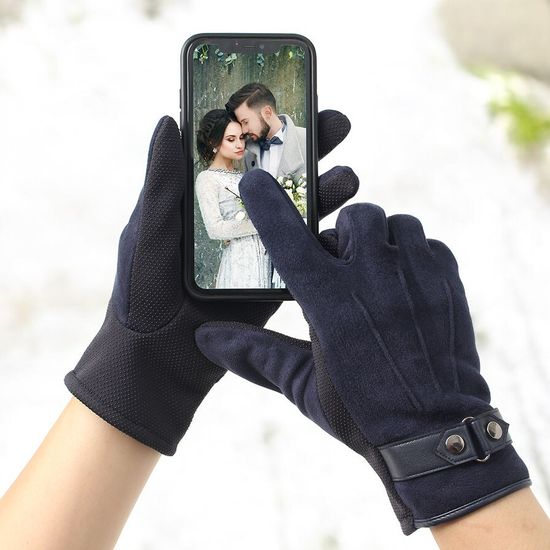 [아일렌]길버트 터치 방한장갑(네이비)