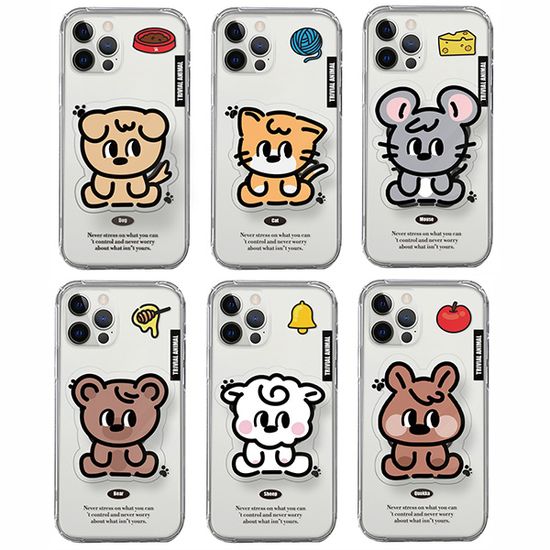 갤럭시A31 DC CASE 애니멀 젤하드 스마트톡 투명 A315