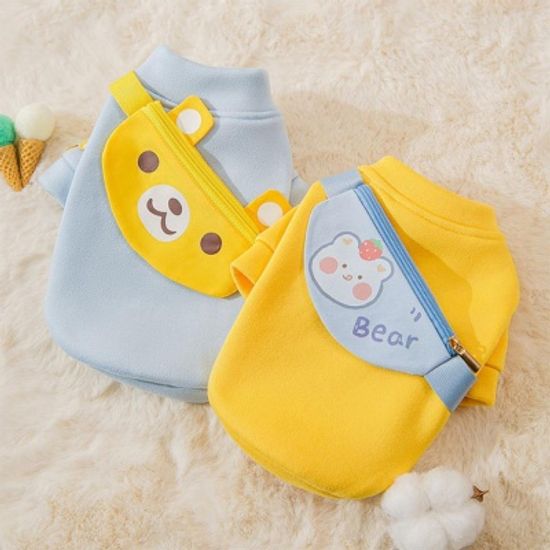강아지 고양이 애견의류 베어 힙색 기모티 6SIZE