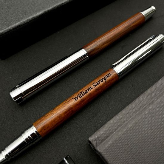 LOG RP-203 Natural Wood Roller Ballpen 