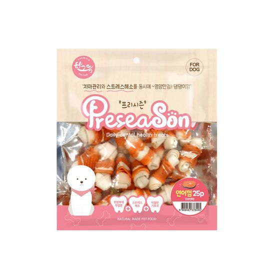 프리시즌 딩고껌 강아지간식 2.5 연어 25p(WAD5F77)