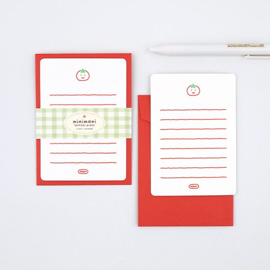 [대시앤도트] 미니마니 레터 프레스 메세지 카드