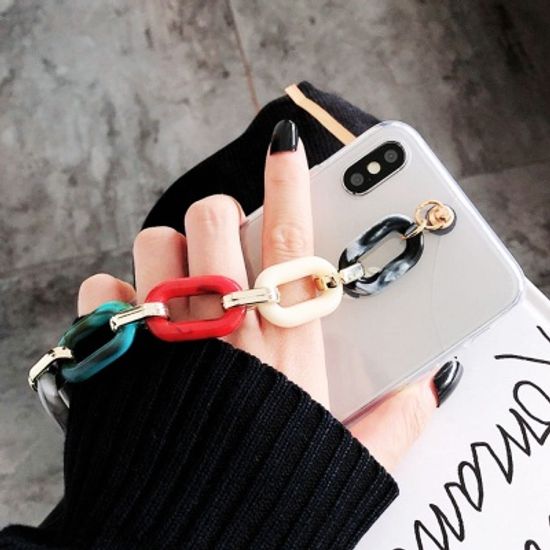 아이폰 12/미니 pro max 큐빅 스트랩 투명젤리 케이스