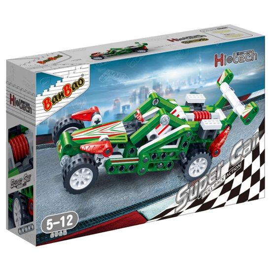 반바오 작동조립블록 슈퍼 페리 자동차 모형 만들기 풀백 모터