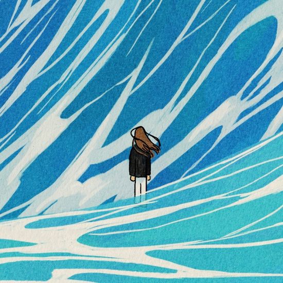 폭풍 속에서(Art Print) / 일러스트 액자