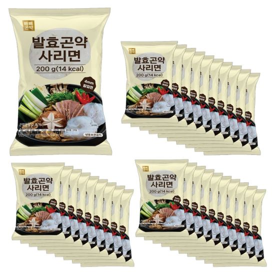 빼빼곤약 발효곤약사리면200g x 30팩 (100g당 7kcal)