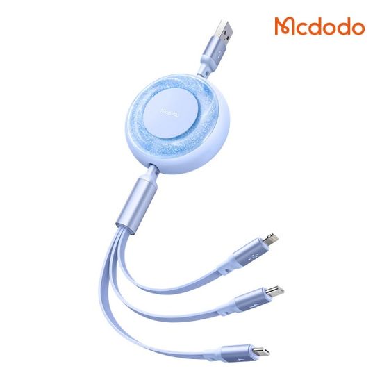 릴타입 3in1 충전 케이블 [C타입&8핀&5핀] CA357