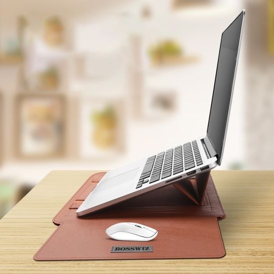 보스위즈 올인원 노트북 가죽 파우치 BOS-PUC