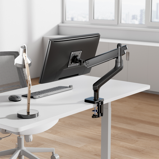 루나랩 모니터암 32인치 베사홀 아우라 싱글 모니터암