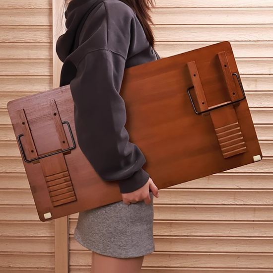 대나무필기대 각도조절 PC 테블릿 영상수업 바른자세