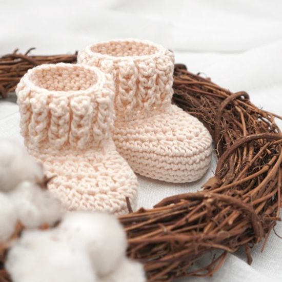호두 아기 부츠 - 코바늘 키트
