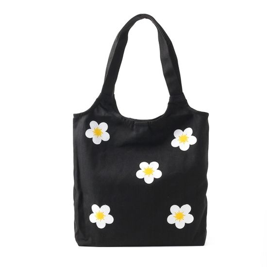 데이지 캔버스 에코백 숄더백
