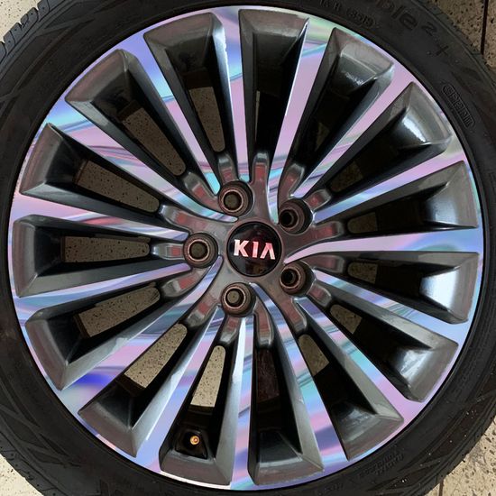 홀로그램 휠스티커 올뉴 K7 18인치,4바퀴분