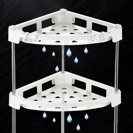 주방 코너 3단 양념통 정리 씽크 싱크 대 선반 수납장