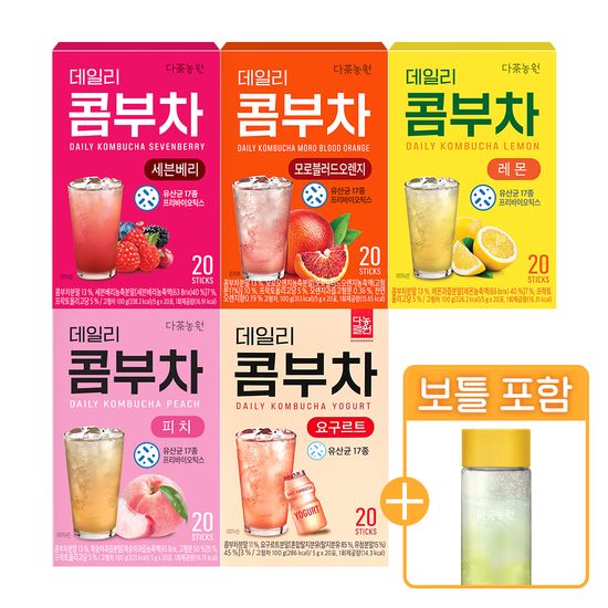다농원 데일리 콤부차 20T (보틀 포함) / 맛선택