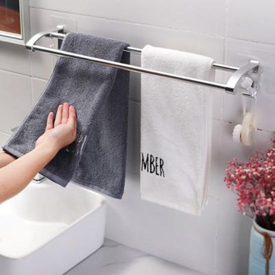 부착형 2단수건걸이 욕실 샤워타올걸이 건조대 수건봉