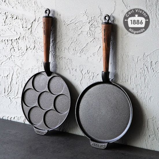 스웨덴 칼빅터 무쇠팬 팬케이크팬 플랫 23cm