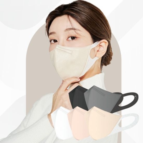 [인생마스크]귀편한 새부리형 국산 장민호 인생라운드-05. 그레이 (M) 50매