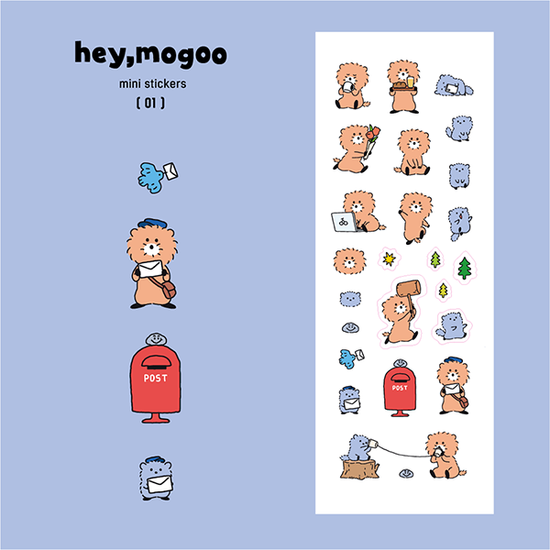 [헤이모구] 투명 스티커 01