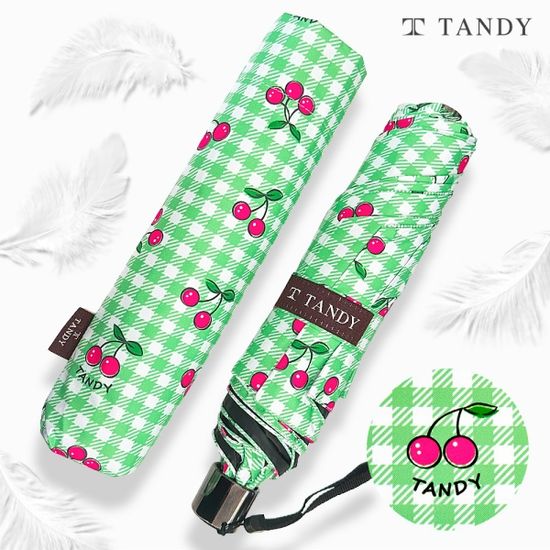 탠디 깅엄체리 3단 초경량 암막 우양산