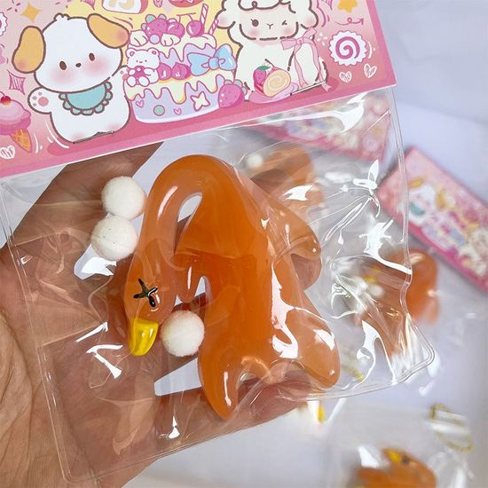 색변화 자외선 UV 특대형 오리 말랑이 타바 스퀴시 볼