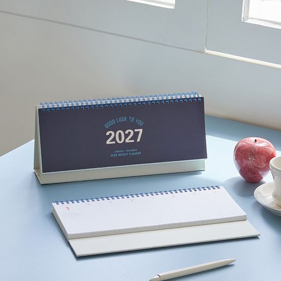 (2027 날짜형) 데스크 위클리 플래너 2027_탁상달력