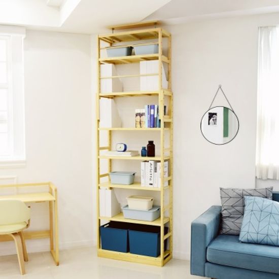 소나무 원목 파티션책장 가벽책장 BBI-3090