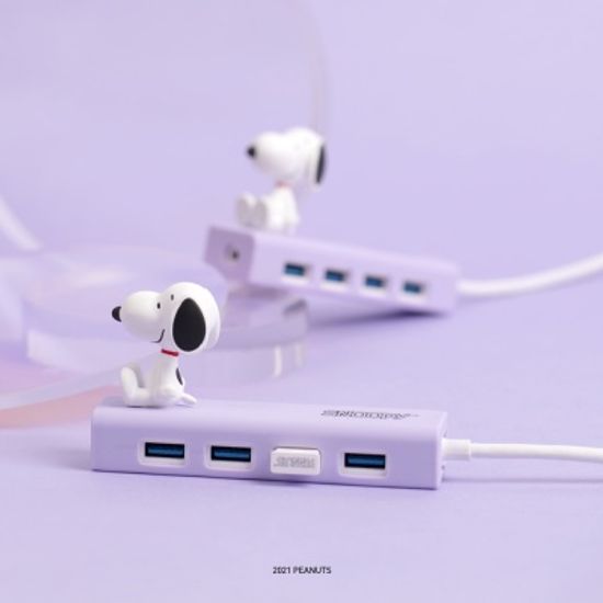 스누피 캐릭터 4PORT USB 3.0 허브