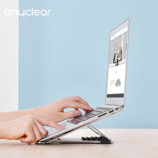  알루미늄 랩탑 거치대 높이조절 각도조절+파우치