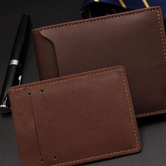 깔끔한 남성 학생지갑 가죽 반지갑 아들 선물용 지갑[
