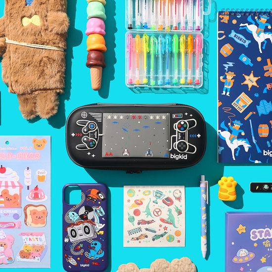 빅키드 강남필통 하프 하드탑 파우치 캐릭터 필통