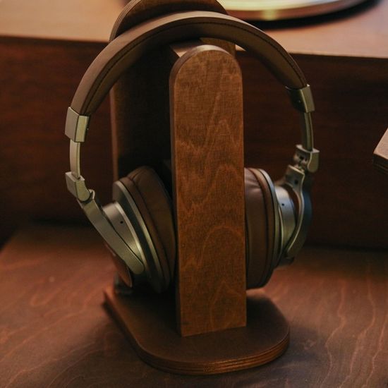[오니프] 우드 헤드폰 헤드셋 거치대