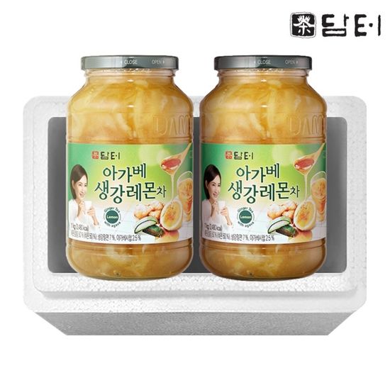 담터 아가베 생강 레몬차 1kg 2개 (스티로폼 포장)