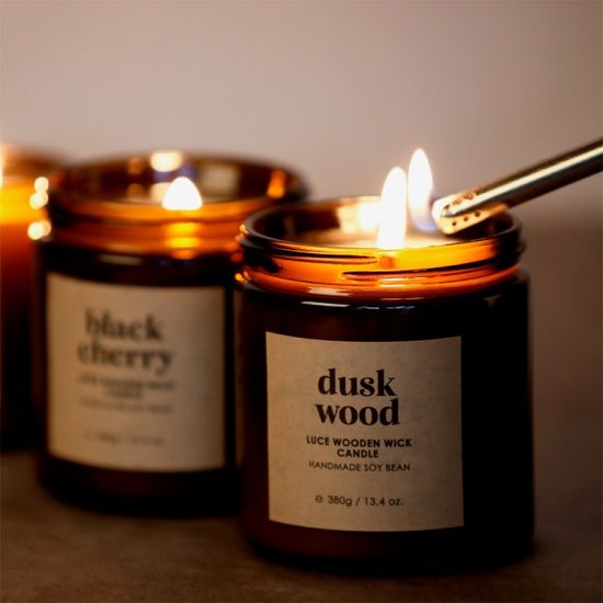 루체 우드심지 소이캔들 380g