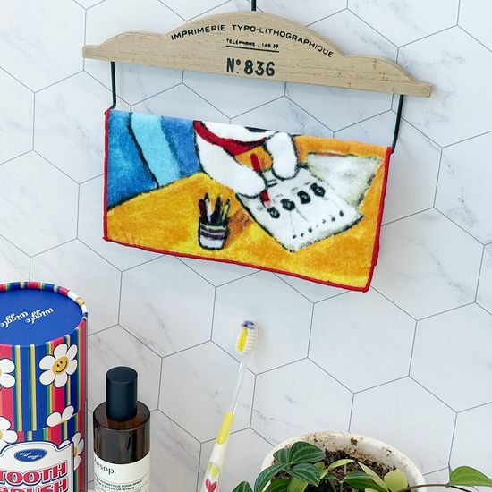 가스파드와 리사 책상 미니 핸드 타월