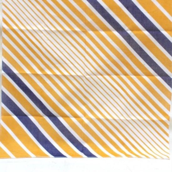 노랑 줄 (손수건 스카프)