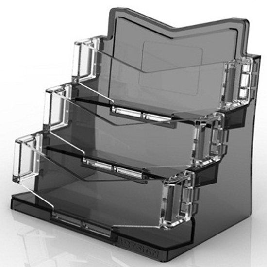 Black 색상의 세련된 ArtSign Two-Tone 3단 명함꽂이 BHK3003