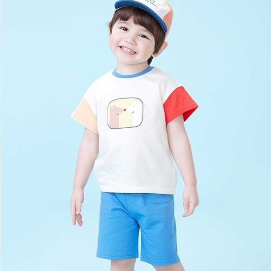 올여름 우리아이 패션 빨간코 반팔세트 유아상하복