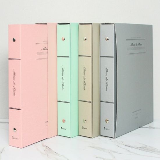 작은사진관 소형바인더앨범 접착식,흑지,포켓식앨범