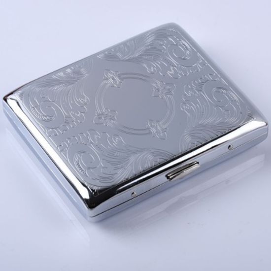 실버 메탈 명품 슬림 일반 담배 케이스 파우치 20개피