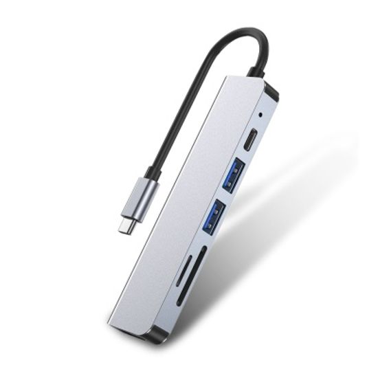 6in1 USB C타입 멀티 허브 HDMI 4K 멀티포트 BOS-H700