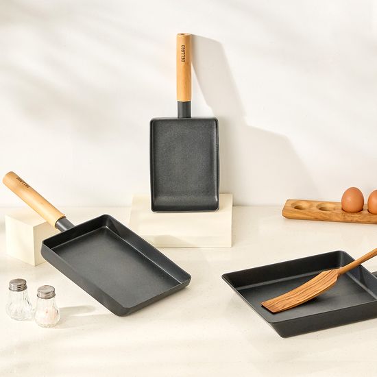 [델라고] 국내생산 IH 우드 계란말이 소/중/대/뒤집개