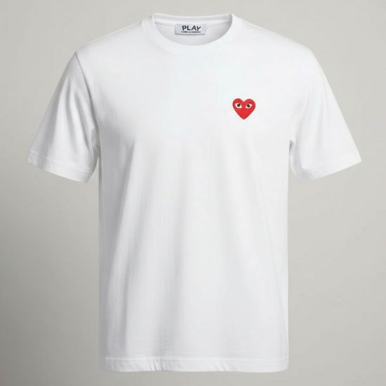 꼼데가르송 레드와펜 라운드 반팔티셔츠