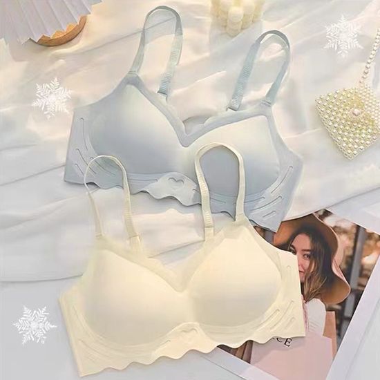 여성 더편한 노와이어 심리스 브라 속옷 언더웨어