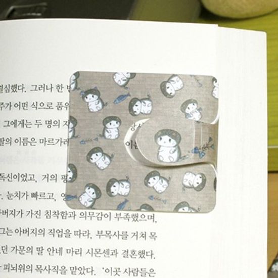 [플라스틱 and 자석 자동책갈피수지인] 봉고(브라운)