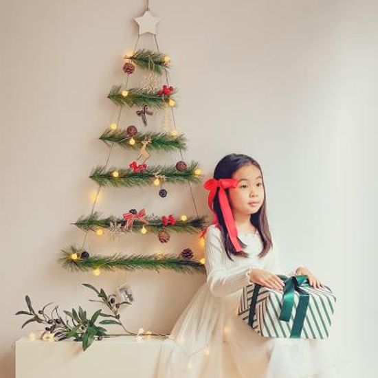 크리스마스장식품 DIY 벽트리 세트 미니트리 파인레드