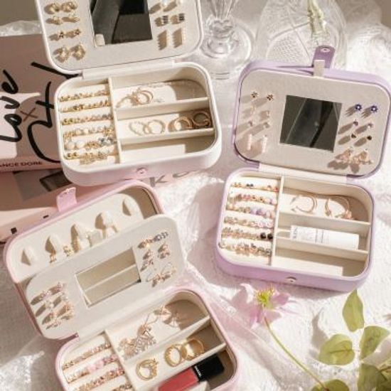 [보관함+귀걸이]캔디 악세사리 보관함 세트 3color