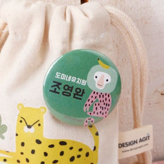 [주문제작]캐릭터버튼정글속으로 45㎜